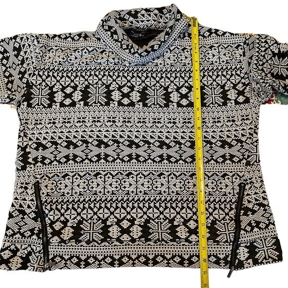 IZOD Turtleneck cowl sweater sweatshirt shacket - Picture 10 of 10